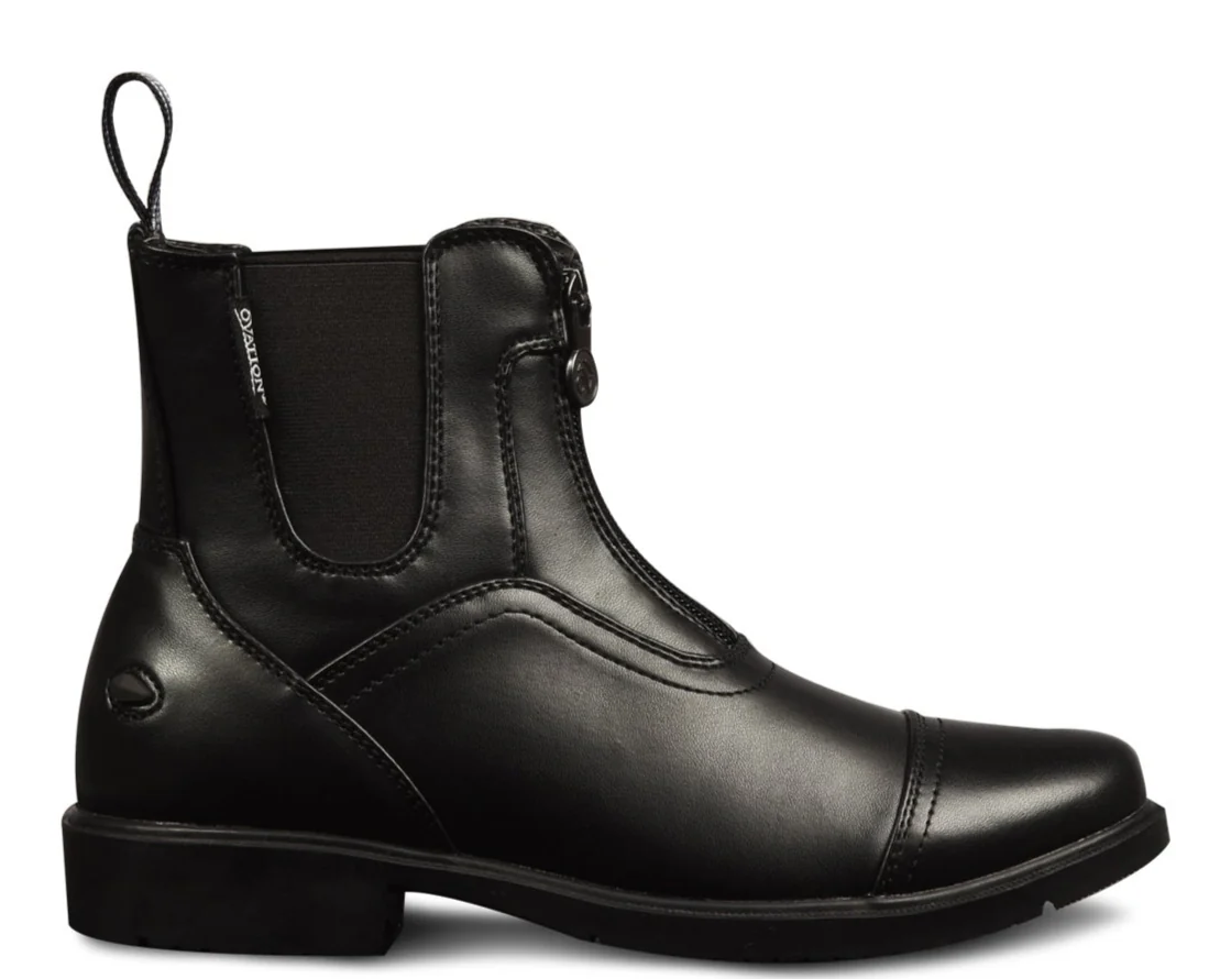 Ovation KIDS Energy Zip Front Paddock Riding Boots, Black - Image 2