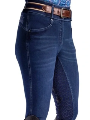 ROMFH LDS Claudia 3 Button Full Grip - Dark Rinse Denim