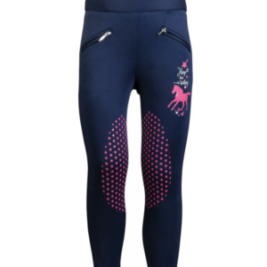 HKM KIDS Funny Horses Pink Pony Silicone Knee Patch