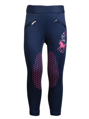 HKM KIDS Funny Horses Pink Pony Silicone Knee Patch