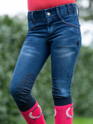 HKM KIDS Aimee Denim Silicone Knee Patch