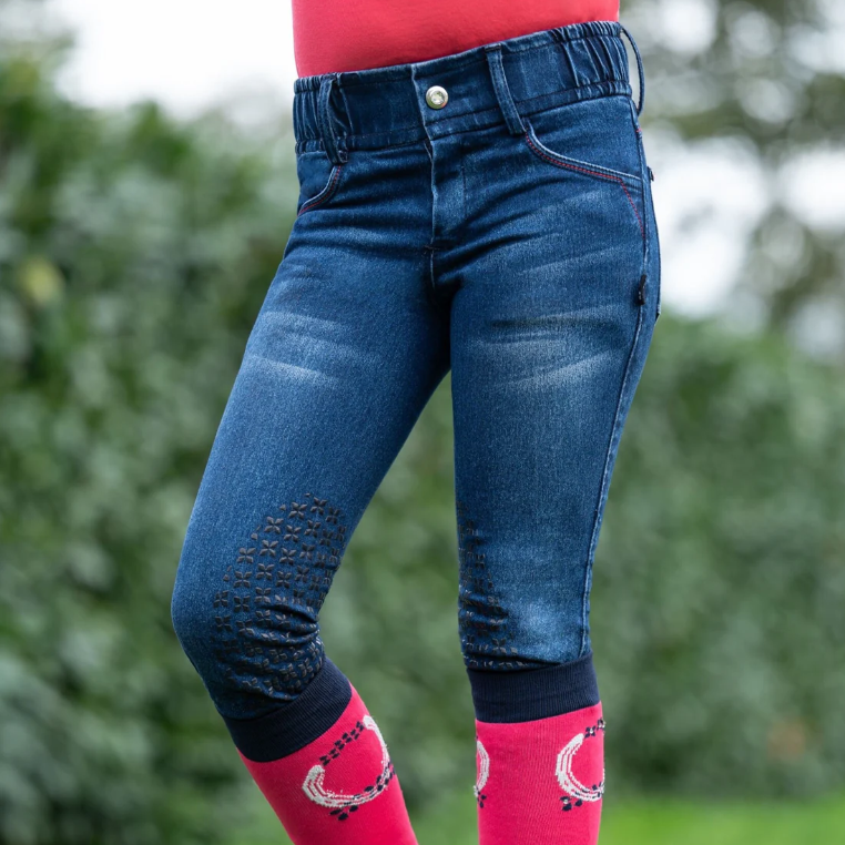 HKM KIDS Aimee Denim Silicone Knee Patch - Image 2