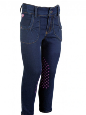 HKM Kids Bellamonte Horses S. Knee Patch Jean Breeches