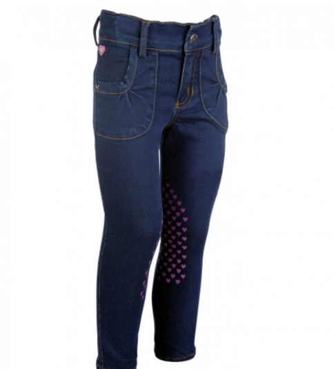 HKM Kids Bellamonte Horses S. Knee Patch Jean Breeches
