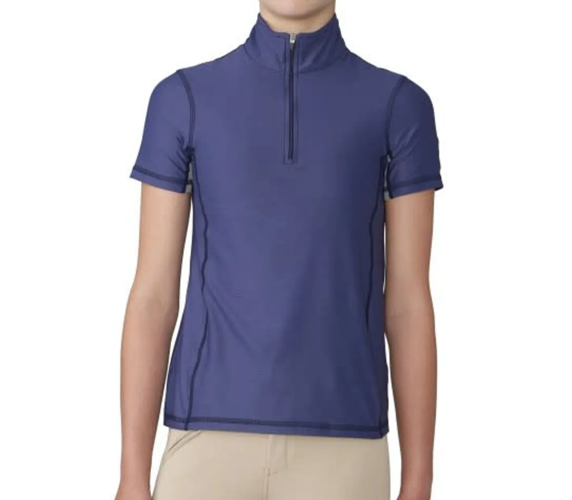 Ovation Signature Kids Altitude Sunshirt - Aqua/Navy - Image 2