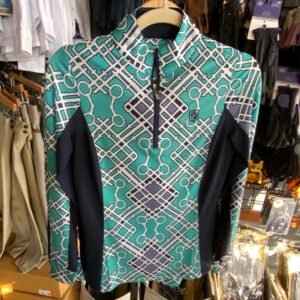 ROMFH Artist Print LS Sun Shirt - Equi Geo/Navy