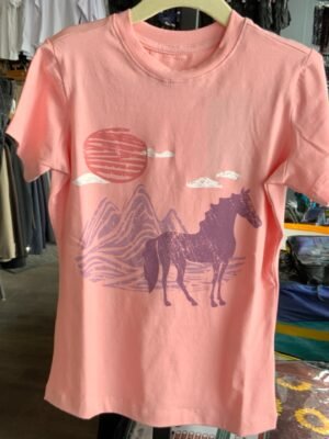 Equistar Kids Short Sleeve Tshirt Grape Horse Print - 20% Off