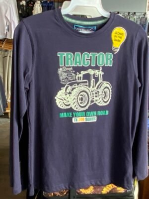 HKM Kids Glow in the Dark Tractor Tshirt LS