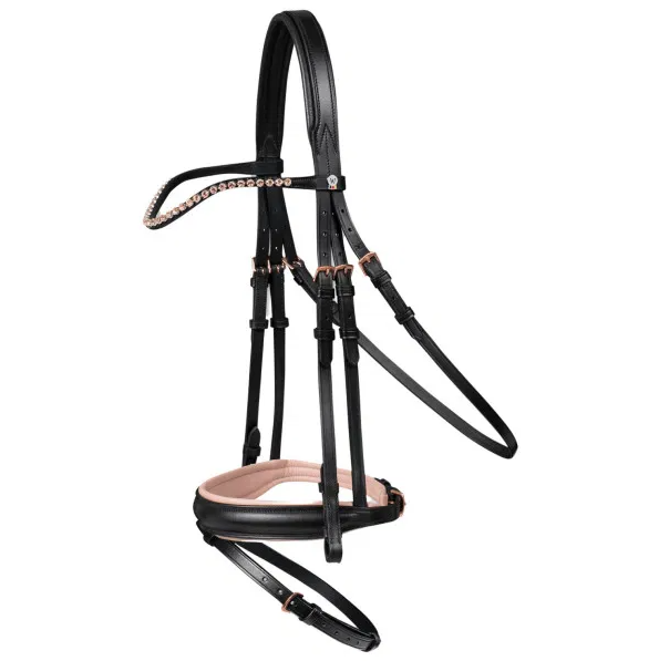 Waldhausen X-Line Bridle Blk/Rose