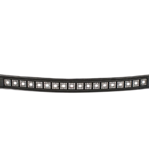 Harmon Kraft HK Americana Crystal Rectangles Outline Browband- Wide