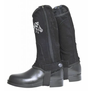 HKM Kids Nubuck Leather Immitation Half Chaps