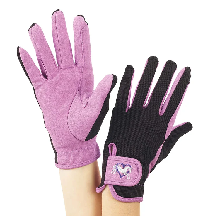 Ovation Kids Hearts & Horse Gloves - Image 2