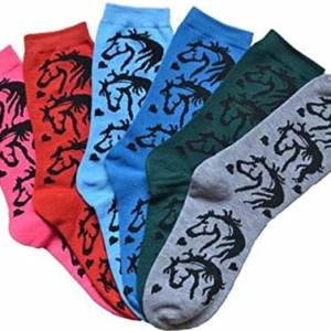 Awst Kelley Horse Heads Crew Socks
