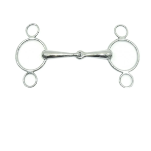 Centaur Stainless Steel 2-Ring Elevator Gag Bit