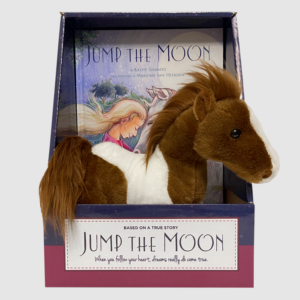 Jump the Moon Book & Stuffed Horse Set