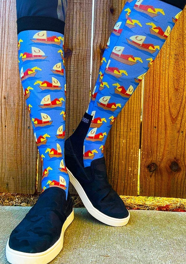 Dreamers & Schemers Pair & a Spare Boot Socks Various Prints - Image 6