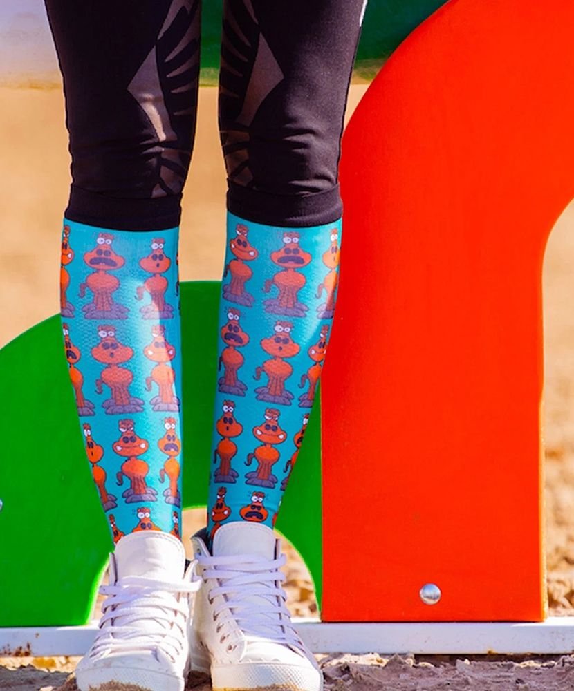 Dreamers & Schemers Pair & a Spare Boot Socks Various Prints - Image 2