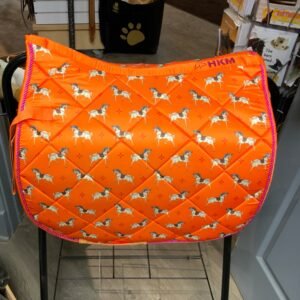 HKM Orange Allure Cheval Quilted Saddle Pad
