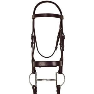 Ovation® Classic Wide Hunt Bridle with Laced Reins