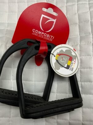 C-KCHD 4 Compositi Premium Great Support Lightweight Horse Stirrup Irons Black