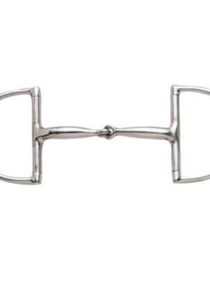 Centaur Metalab Jointed Hunter Dee Stainless Steel Horse Bit