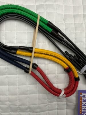 Perri's Pony Rubber Training Reins, Rainbow
