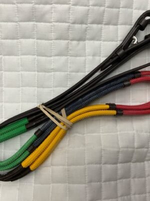 Brown Horse Rainbow Reins by Camelot Saddlery