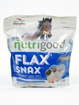 MANNA Pro Flax Snax Horse Treats | Enriched with Biotin | 3.2 lb
