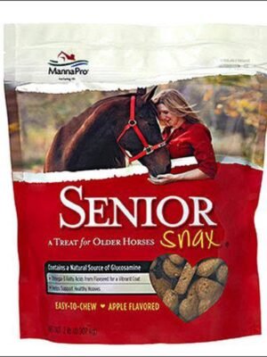 Nutrigood Senior Snax Horse Treats | Apple Flavor | Made with Omega 3 Fatty Acids in Glucosamine | 2 Pounds