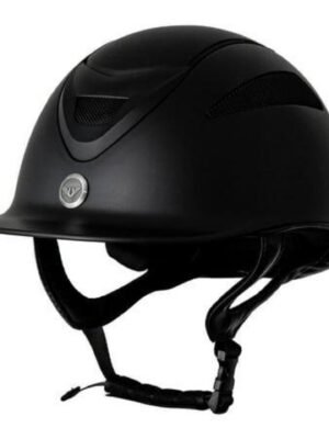 TUFFRider Ventek Air Equestrian Horse Riding Helmet-Black-Medium