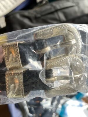 Camelot Silver Buckle Spur Strap 3/8x19