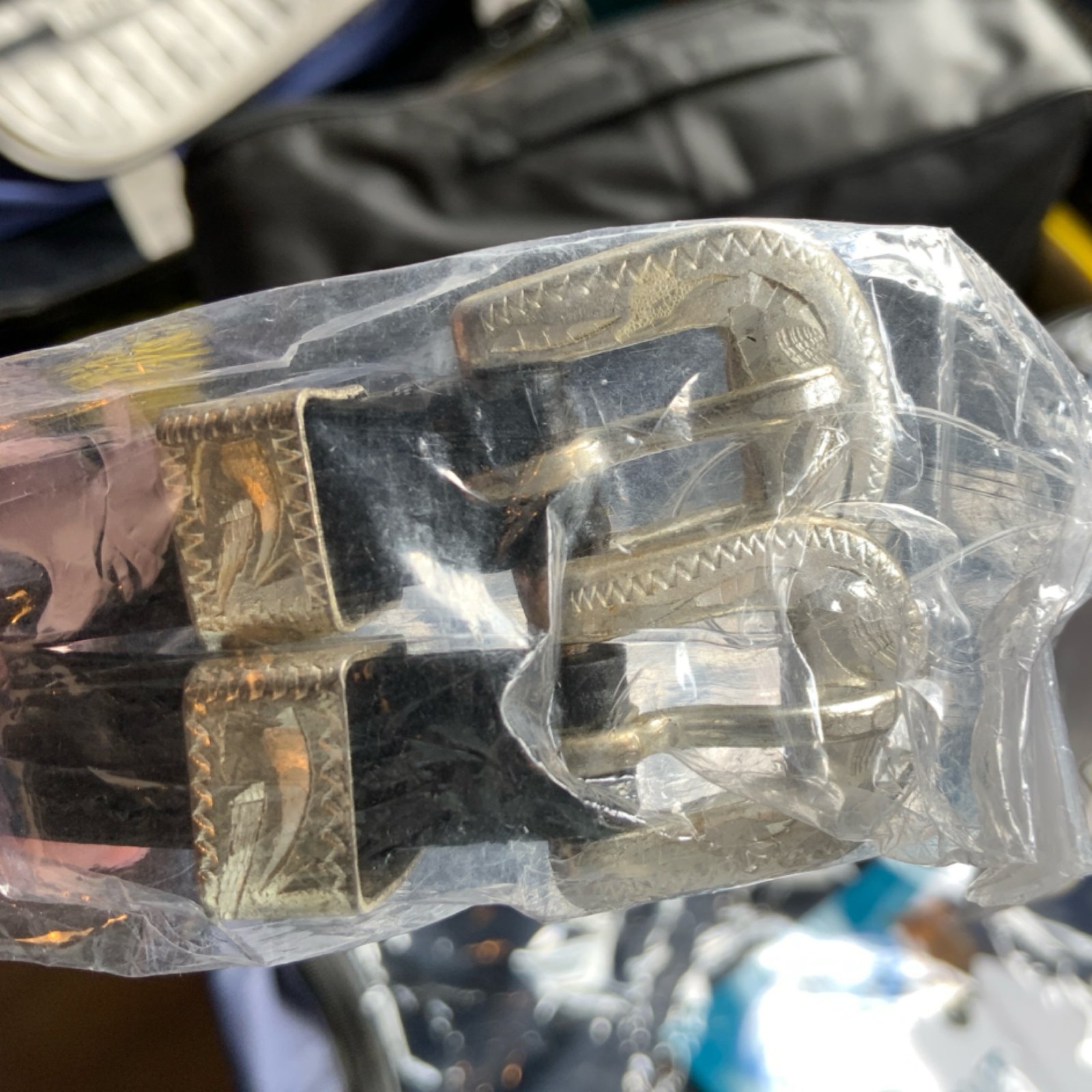 Camelot Silver Buckle Spur Strap 3/8x19