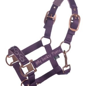 HKM Headcollar Halter -Alva - Purple - Pony