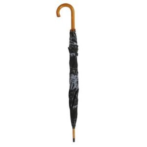 AWST Int l Lila Linear Horses Umbrella- Black