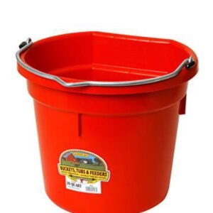 Little Giant Animal Feed Flat Back Plastic Bucket 20qt