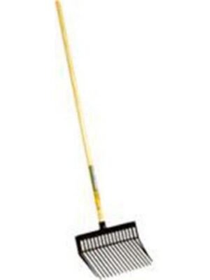 Little Giant Durafork Pitch Fork (Black) Durable Polycarbonate Stable Fork with Angled Tines (Item No. PDF1Black)