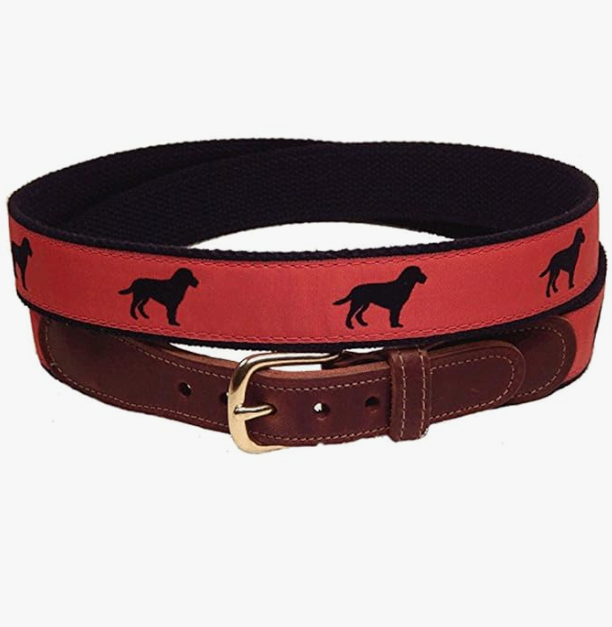 Preston Leather Black Lab Belt