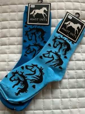 Kelley Horse Heads Crew Socks