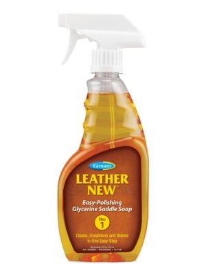 Farnam Leather New Easy-Polishing Glycerine Saddle Soap and Leather Saddle Cleaner, Protects and Preserves Leather, Cleans, Conditions and Polishes