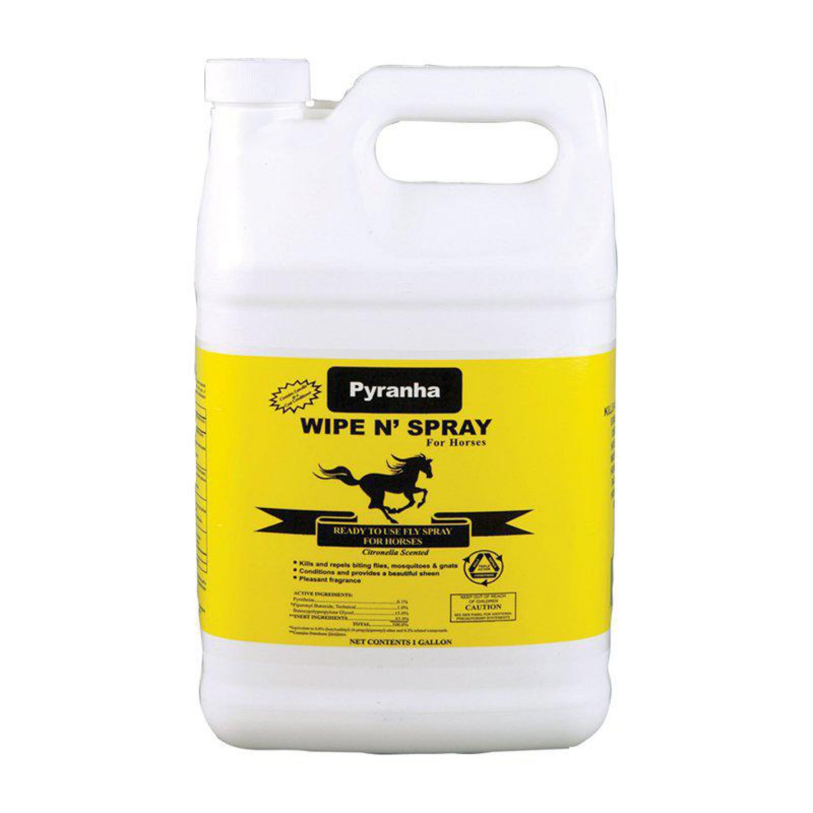 Pyranha Paste Wipe N' Spray Fly Protection Spray for Horses