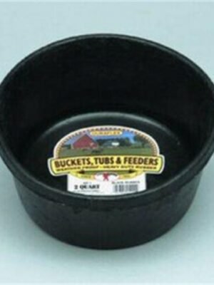 Miller Rubber Feed Pan Black 2 Quart