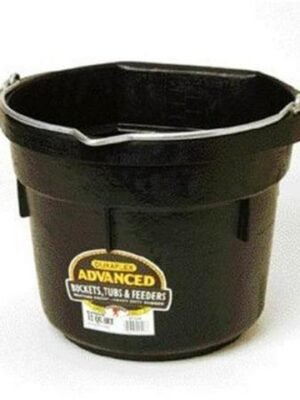 Flat Back Pail Black