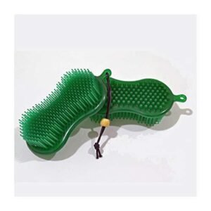 Eco Pure Jelly Rubber Two-Sided Wonder Brush (Green)