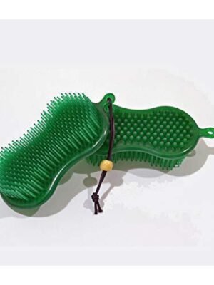 Eco Pure Jelly Rubber Two-Sided Wonder Brush (Green)