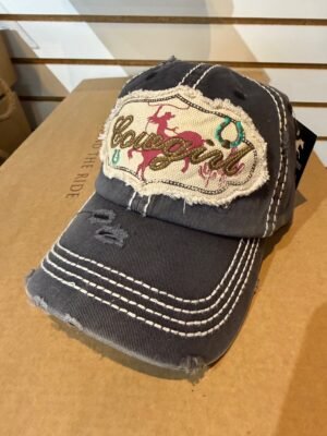 Awst "Cowgirl Applique Baseball Hat