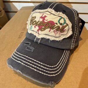 Awst "Cowgirl Applique Baseball Hat