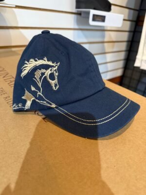Navy Running Horse Baseball Hat