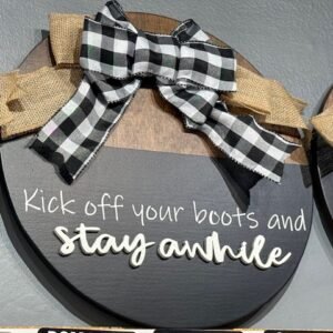 Stay Awhile Door Hanger