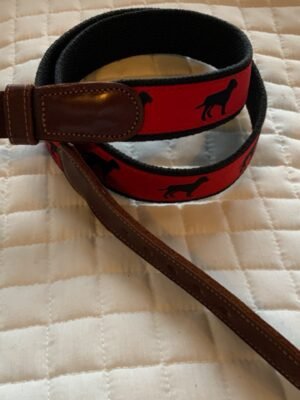 Preston Leather Black Lab Belt