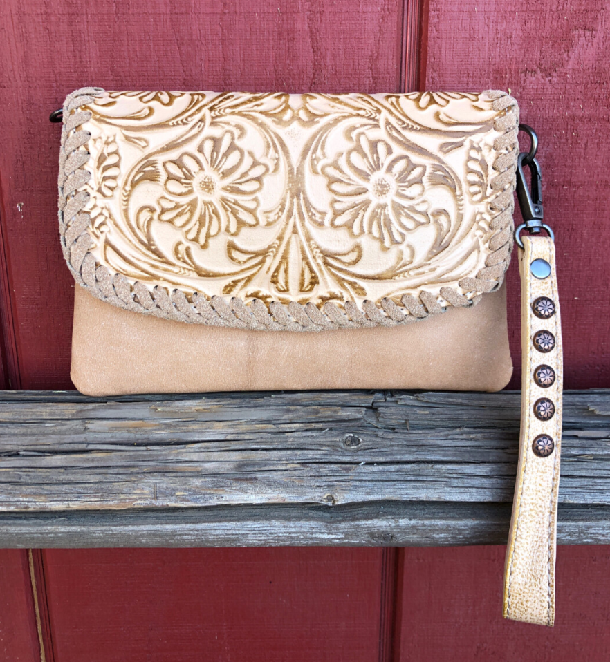 Montana West Small Leather Clutch